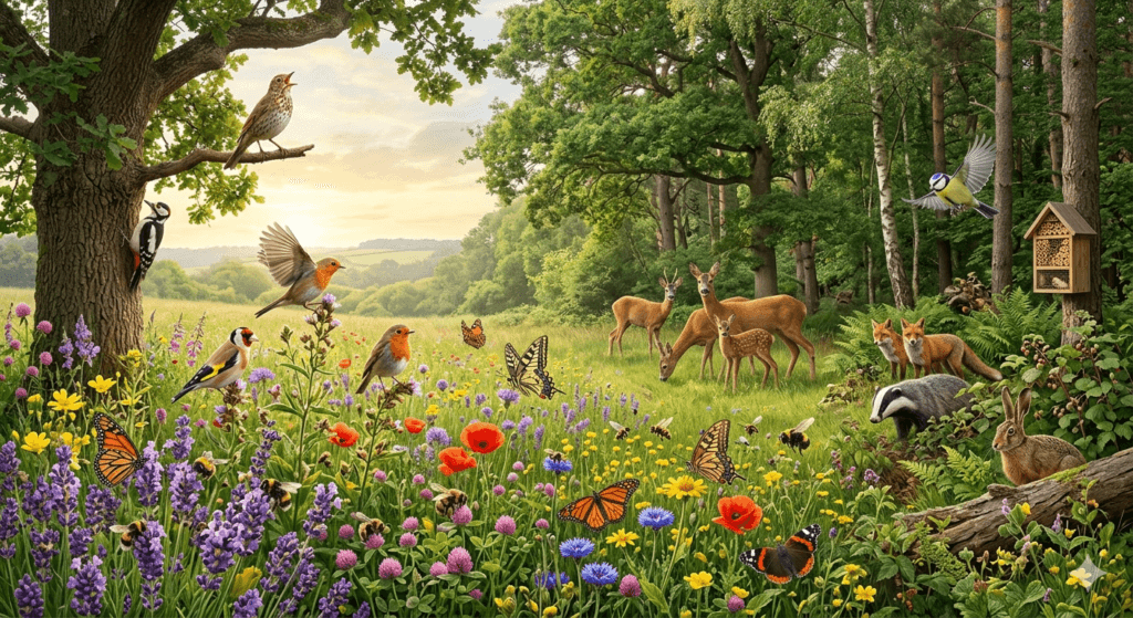 This image attracts the migratory birds, butterflies & bees + ethical wildlife tourism & urban habitat survival