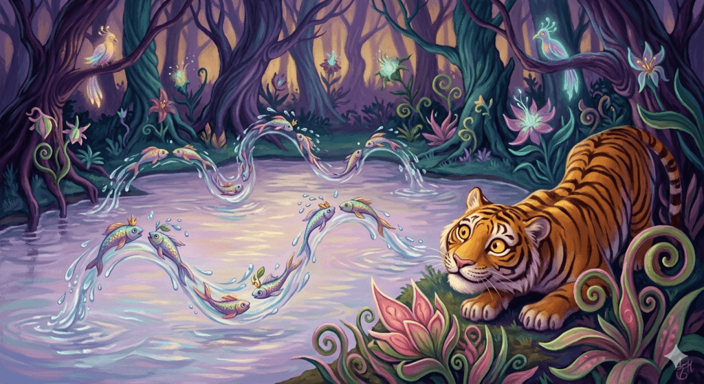 This image represents the real-life predator vs prey examples in the wild.