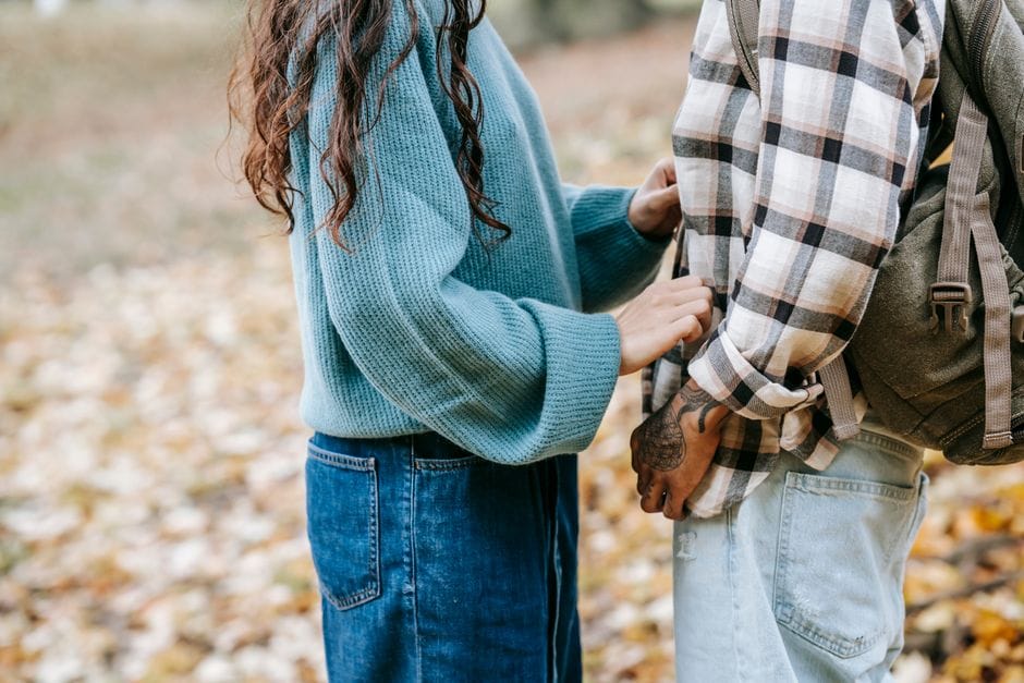 Couples therapy concept breaking down unhealthy codependency relationship patterns and reasons why do people people-please.