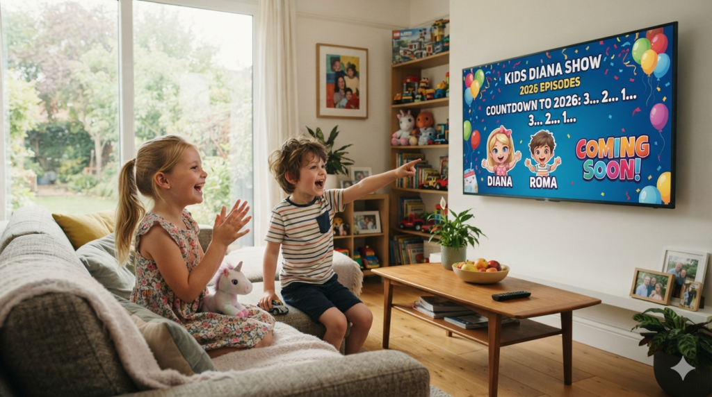 Parents watching official Kids Diana Show episodes safely using YouTube Kids parental controls.