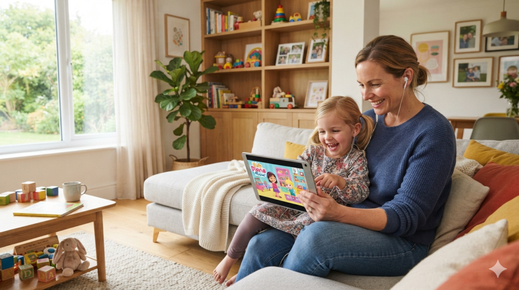 Healthy screen-free activities recommended for young children.