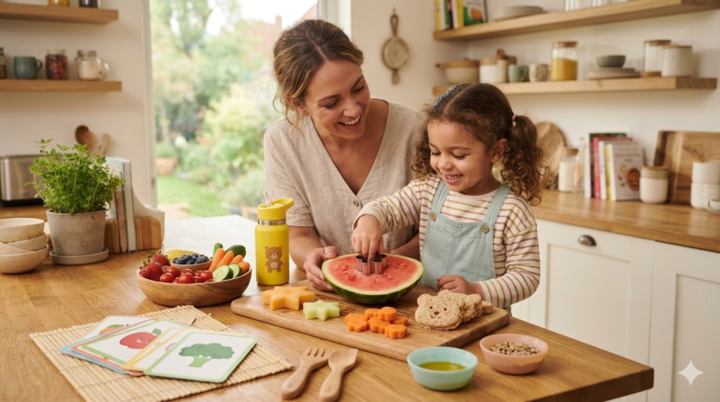 Healthy hygiene and active play routines for young children.