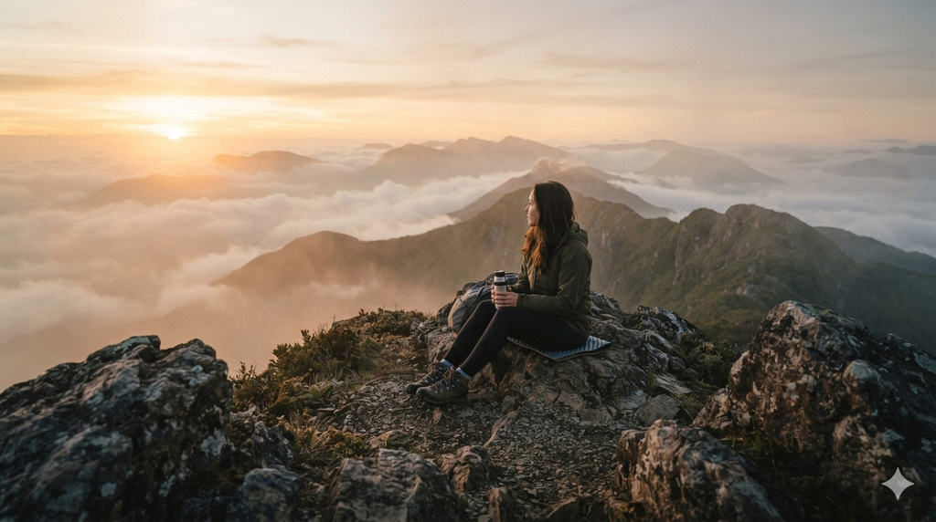 Different types of spirituality represented by nature, sacred traditions and spiritual paths.